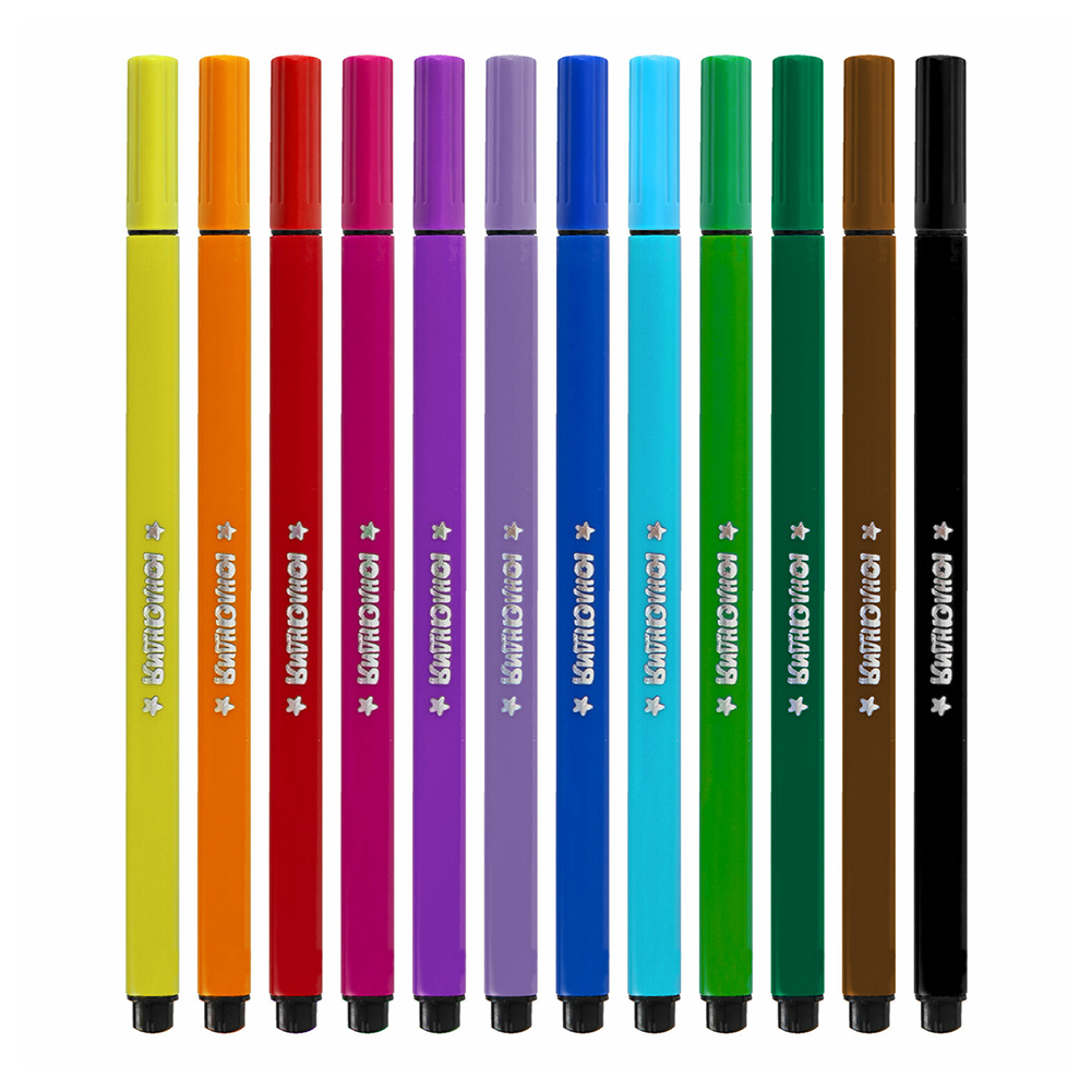 Фломастеры Юнландия 152182 Домики, 12 цветов