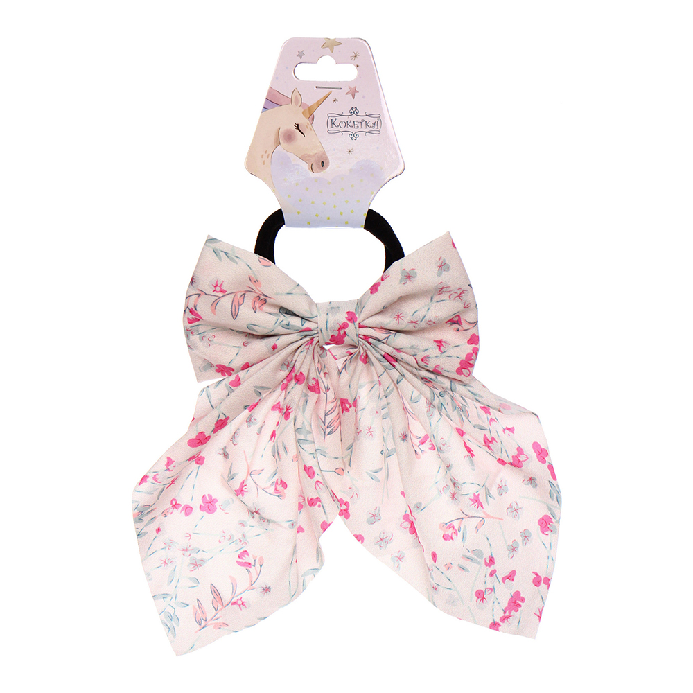 картинка Резинка для волос 589-196 Персея, милые цветы d-5см 