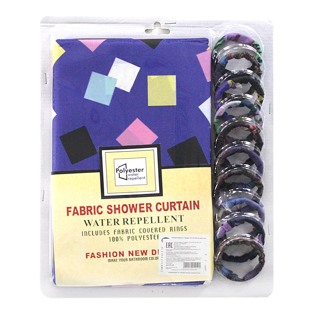 картинка Штора для ванной комнаты SHVK-09 170х180 см, синий 