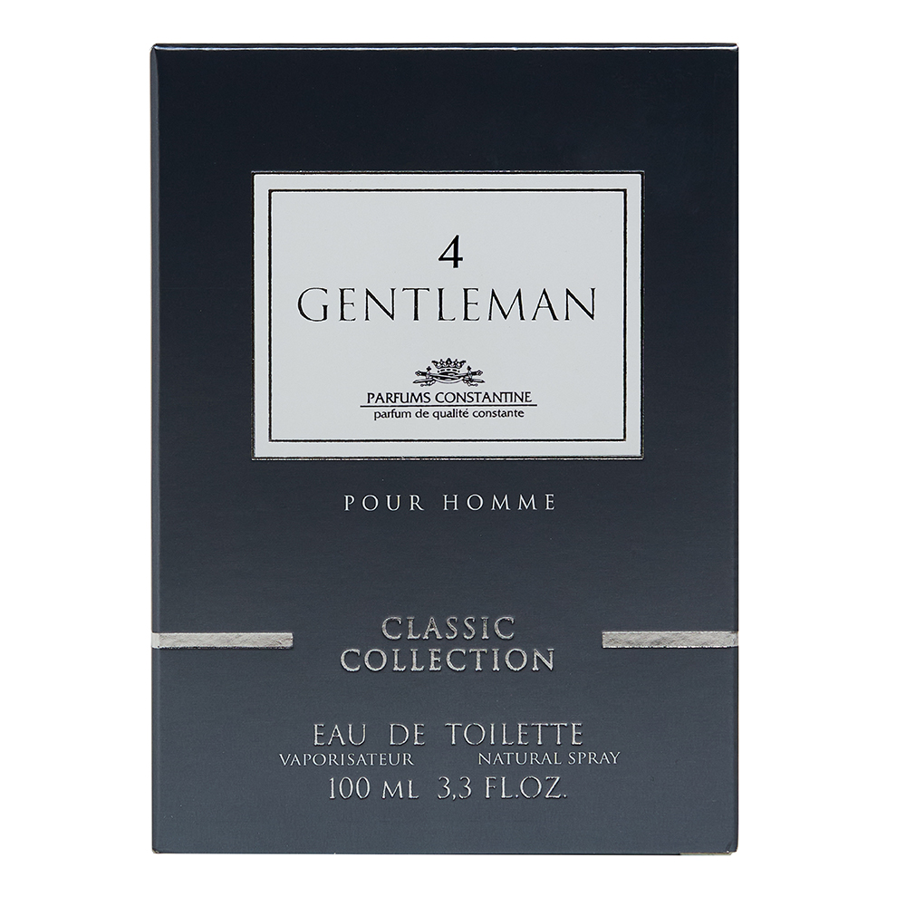 Туалетная вода Gentleman №4 древесный, водный аромат, мужская, 100 мл