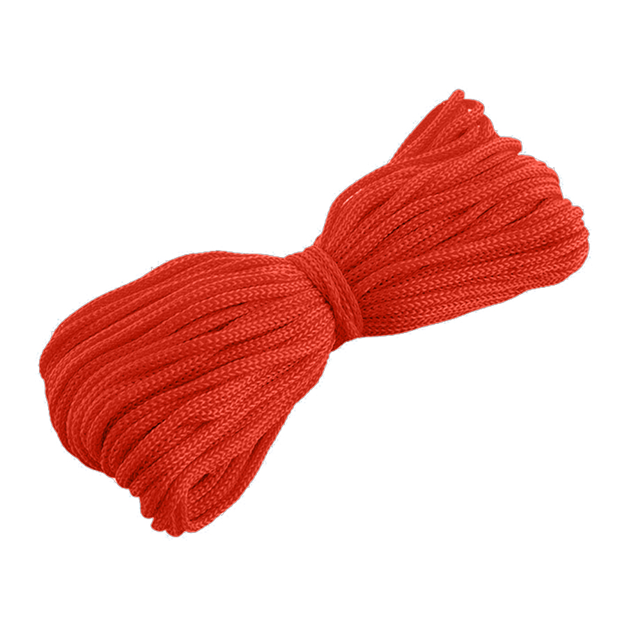 Шнур Рыжий кот хозяйственный, вязанный 3 мм, цветной, 20 м