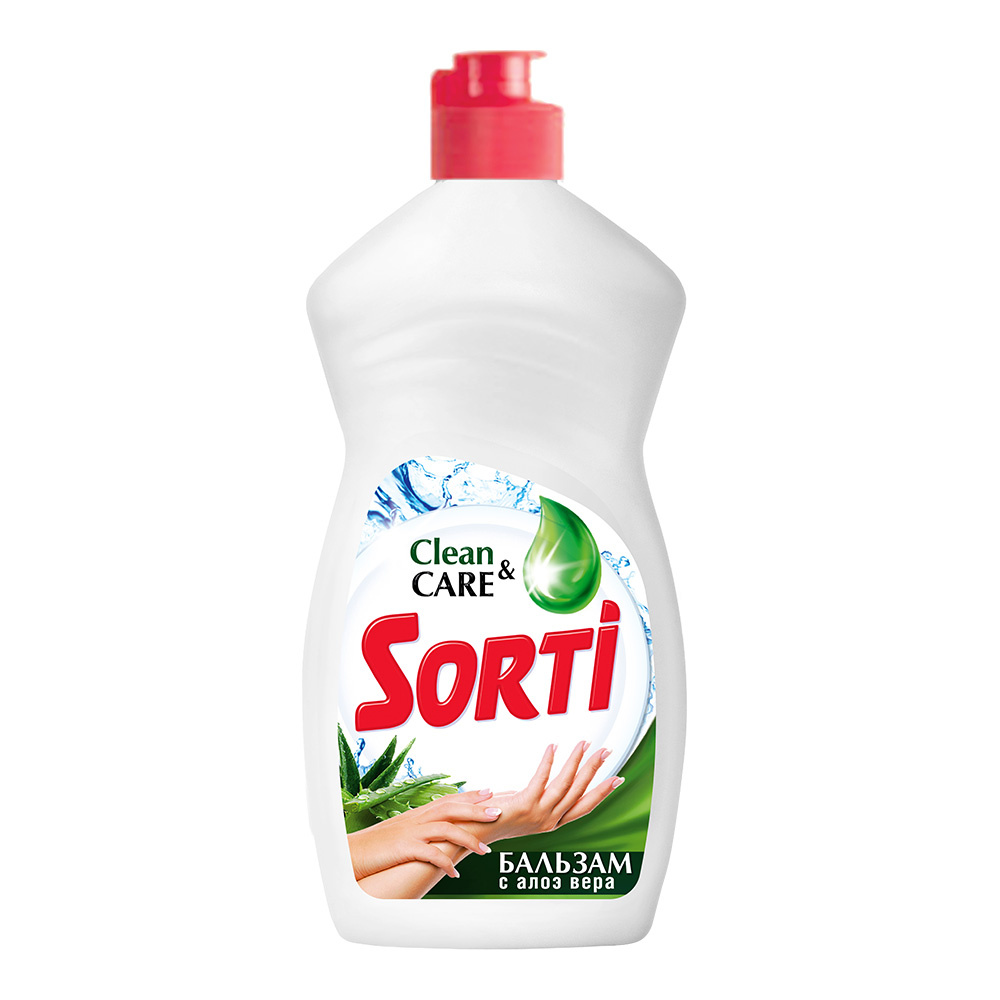 картинка Средство для мытья посуды Sorti алоэ вера бальзам, 450 мл 