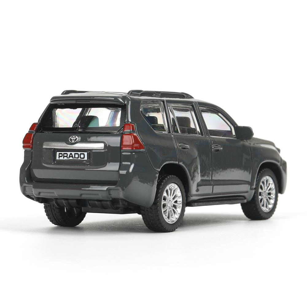 картинка Машина PRADO-11-GY Технопарк Toyota Land Cruiser Prado, инерционная, 10,5 см, металл, цвет: мокрый асфальт 