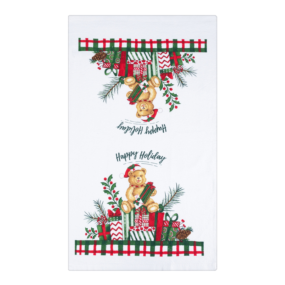 Полотенце кухонное Барни 100% хлопок, новогоднее 38*63 см