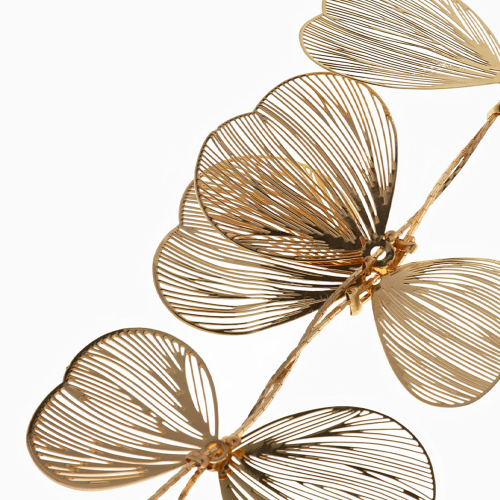 Бижутерия Queen Fair 10826372 Колье Цветок, легкость, сталь, железо, золото