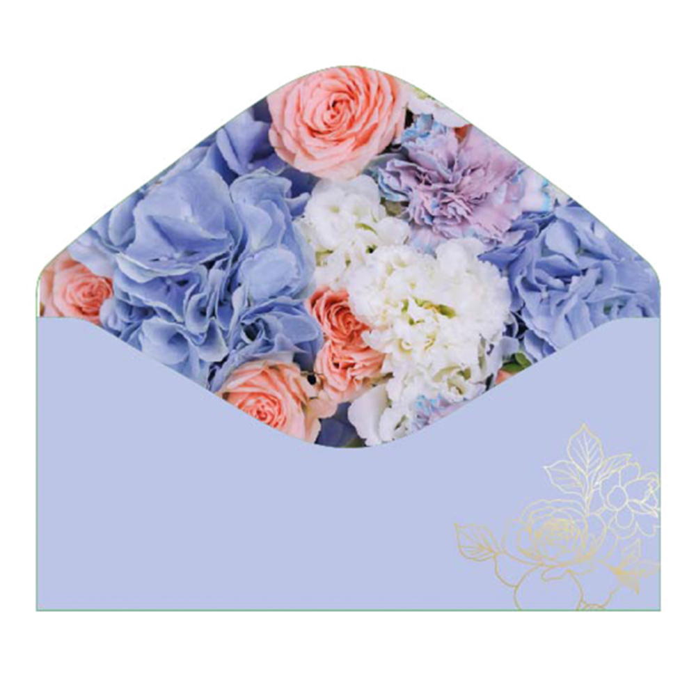 Конверт для денег ч54033к С Днем рождения, цвет: сиреневый