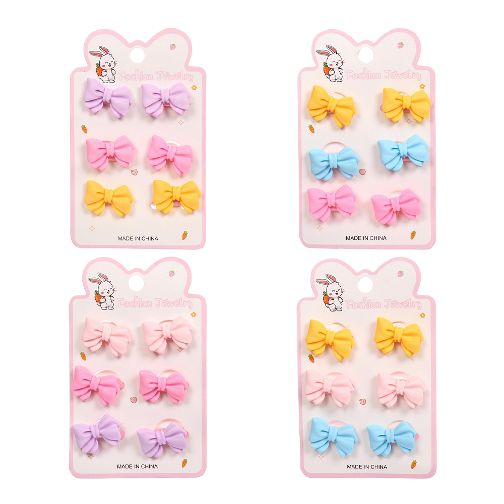 картинка Набор для волос 786-0085 Резинки Бамбу бум маттэ Бантики d=2см, 6 шт 