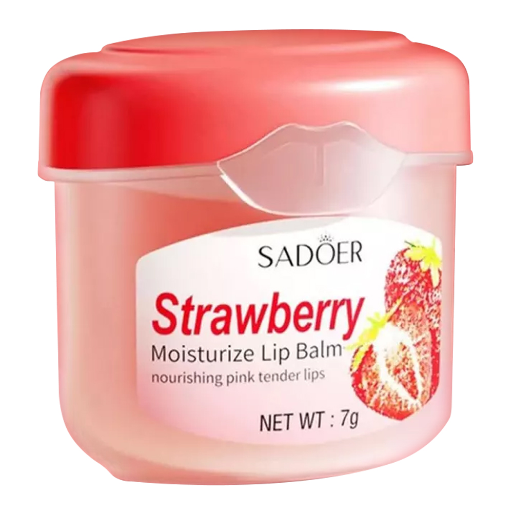Бальзам для губ Sadoer увлажняющий с клубникой, 6 г