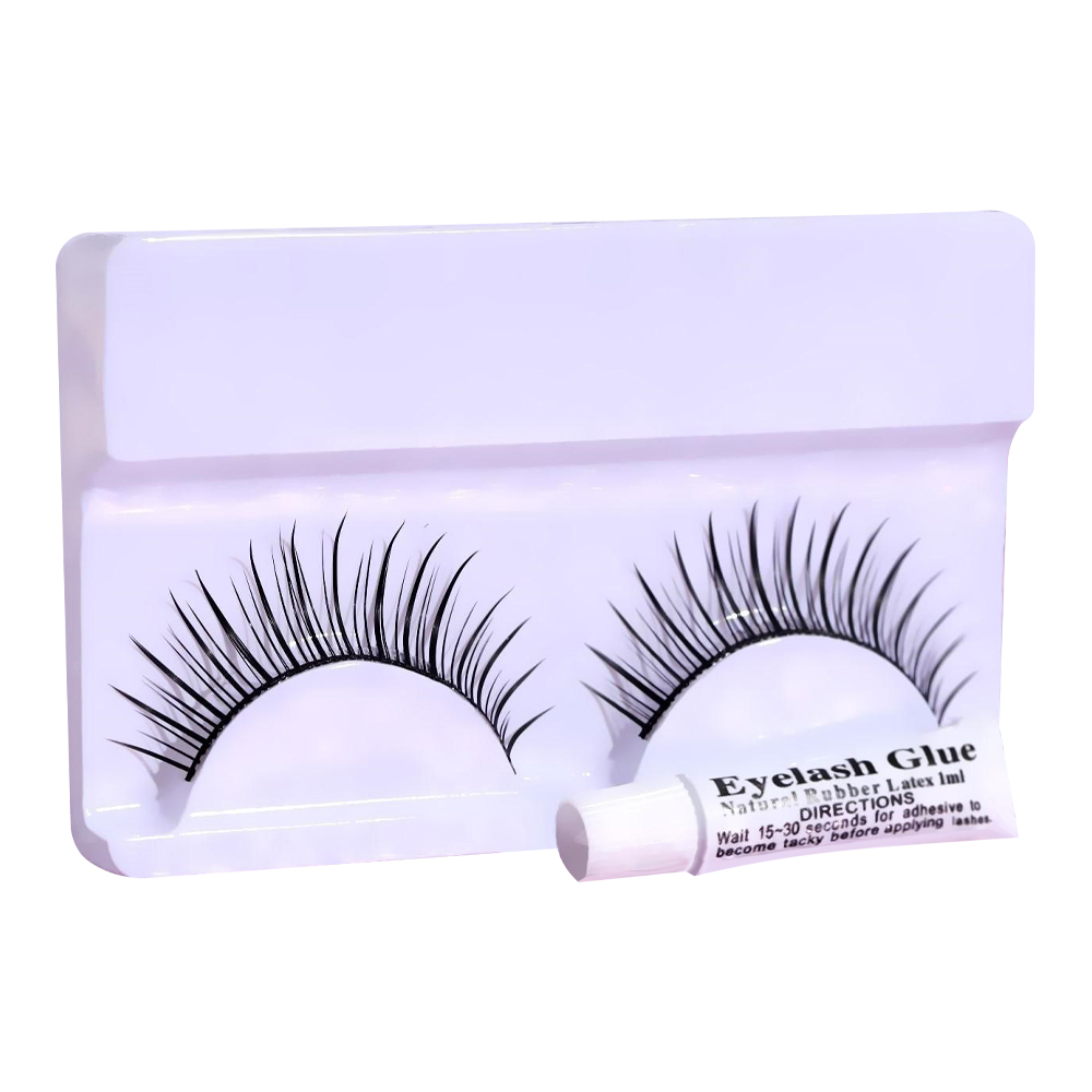 картинка Ресницы накладные Queen fair Натурель, с клеем, черный 