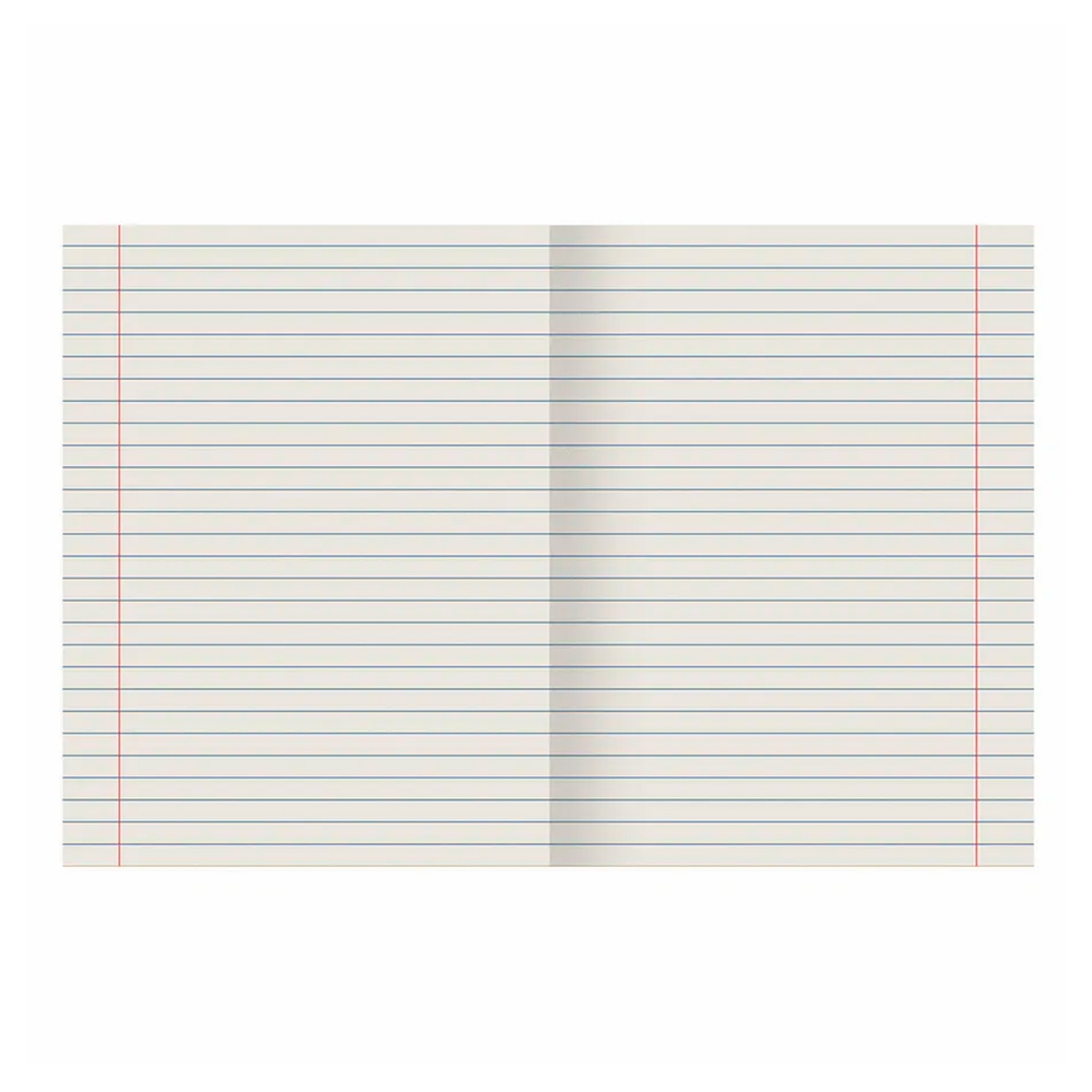 Тетрадь Пифагор 107126 линия с полями, офсет, зеленая обложка, 24 листов