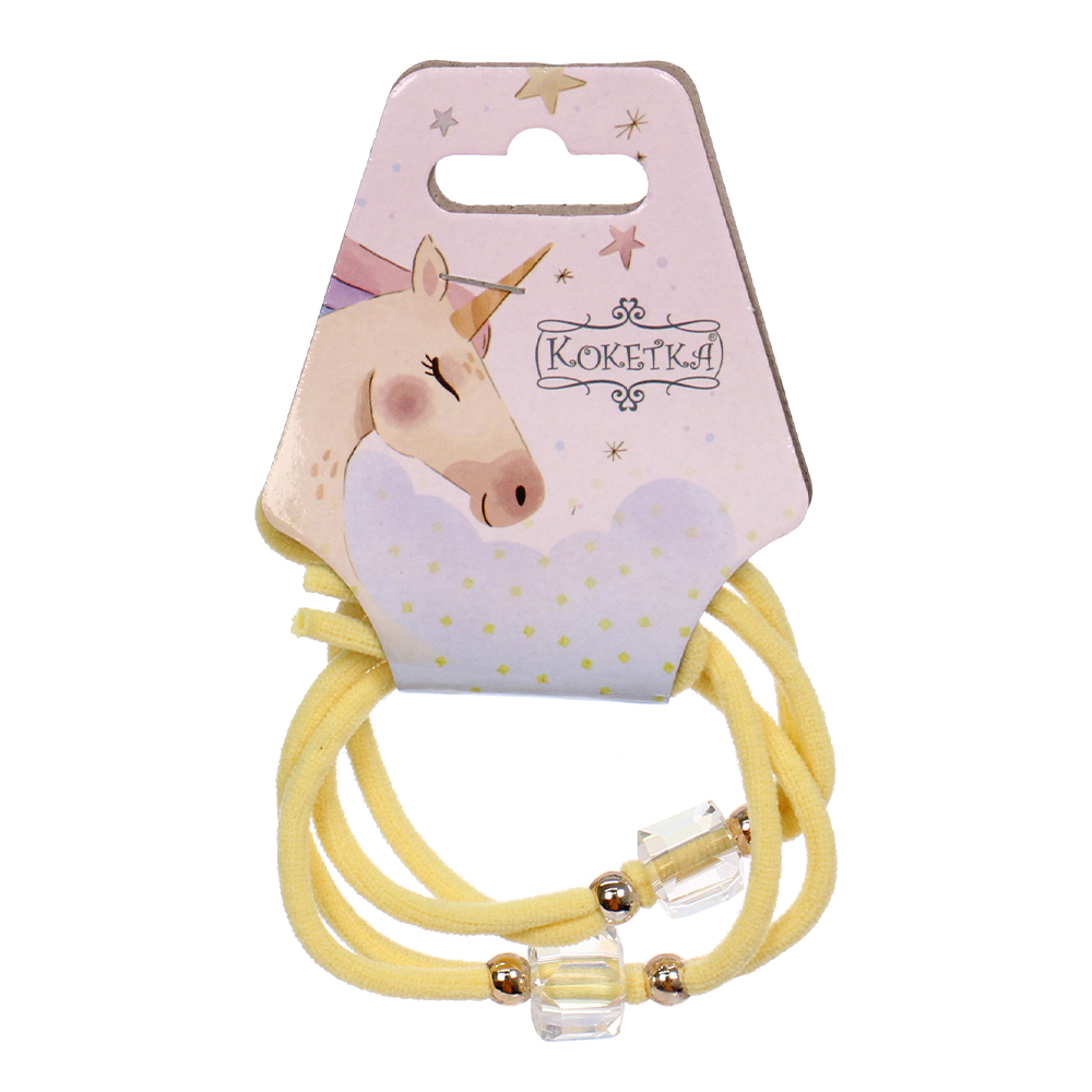 картинка Резинка для волос 428-846 Мару, бусинки d-5,5см, в ассортименте, 2 шт 