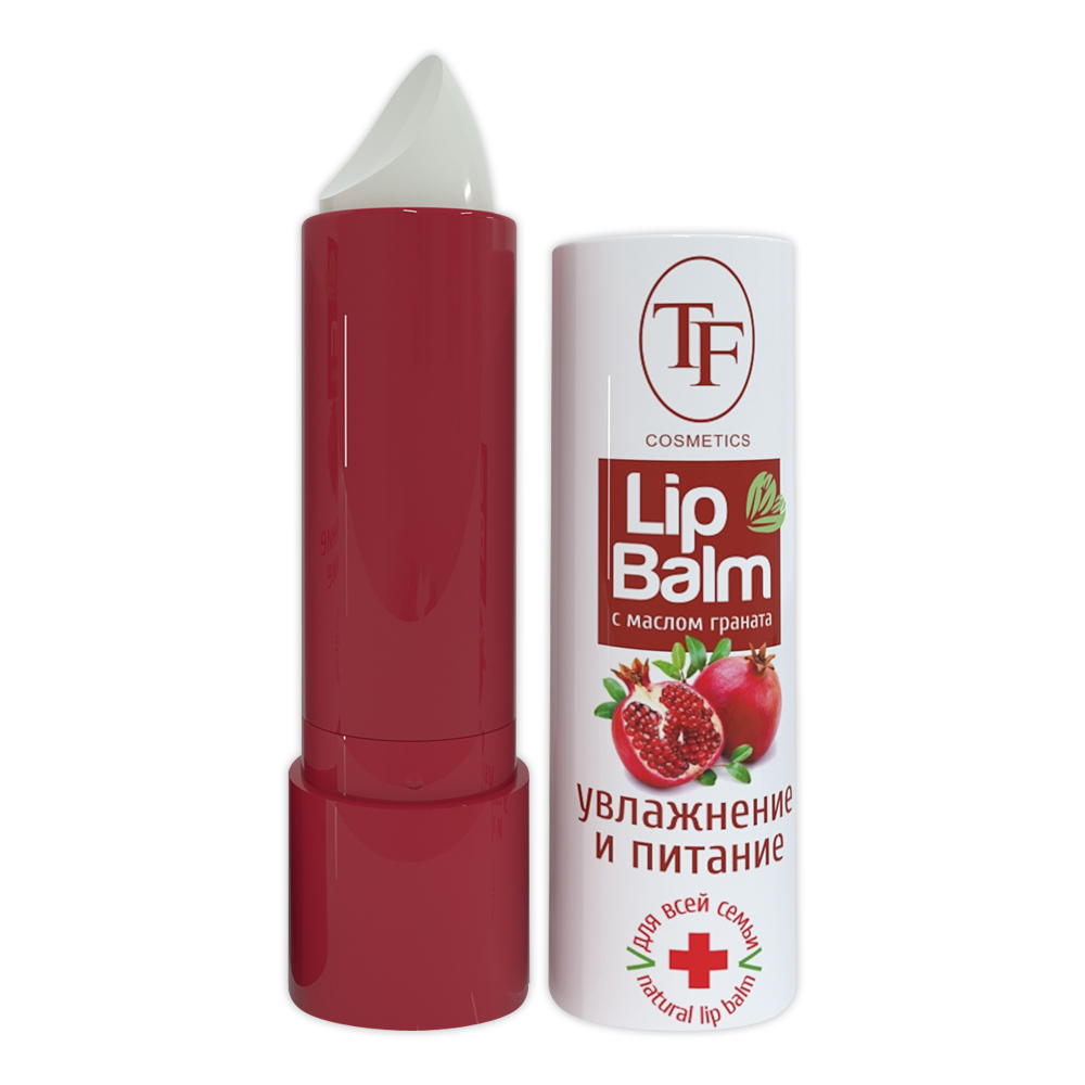 Бальзам для губ Triumf Cosmetics Lip Balm с маслом граната,с маслом манго на основе термальной воды, 3,8 г