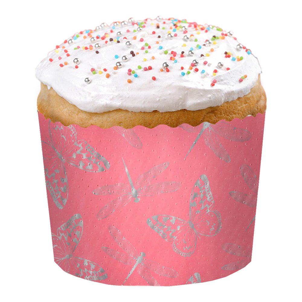 Форма для выпечки бумажная Бабочки цветные 70*60 мм