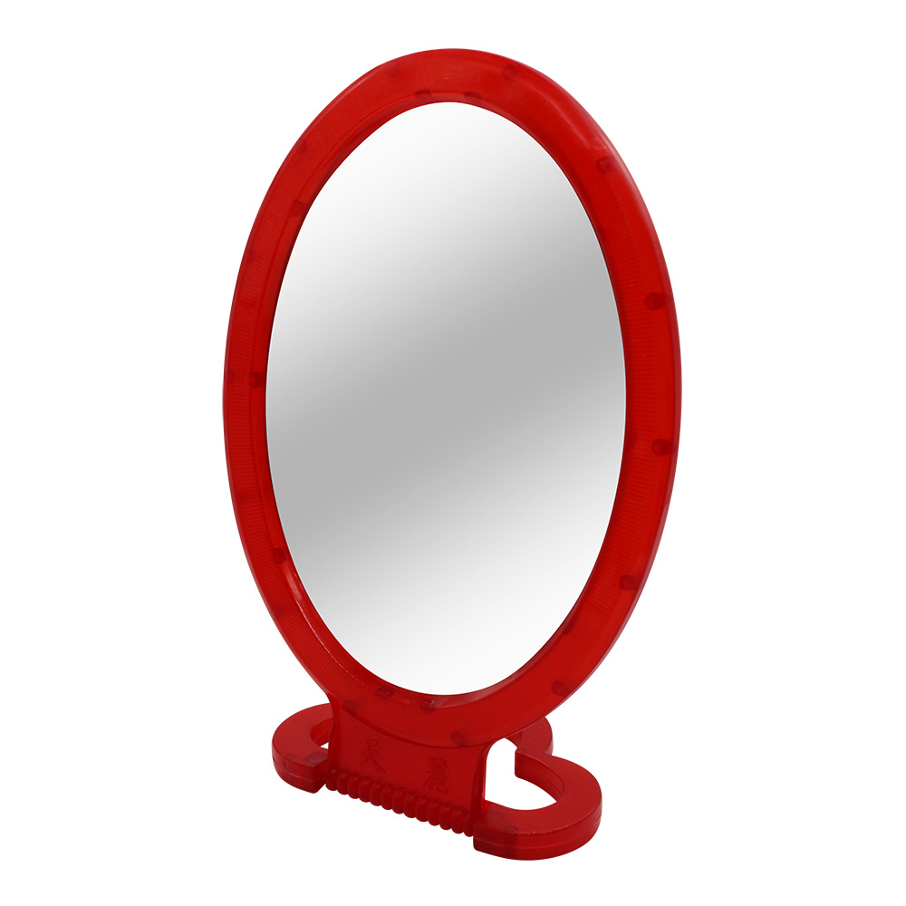 картинка Зеркало ZCDE-11 настольное овальное 18*12 см, красный 