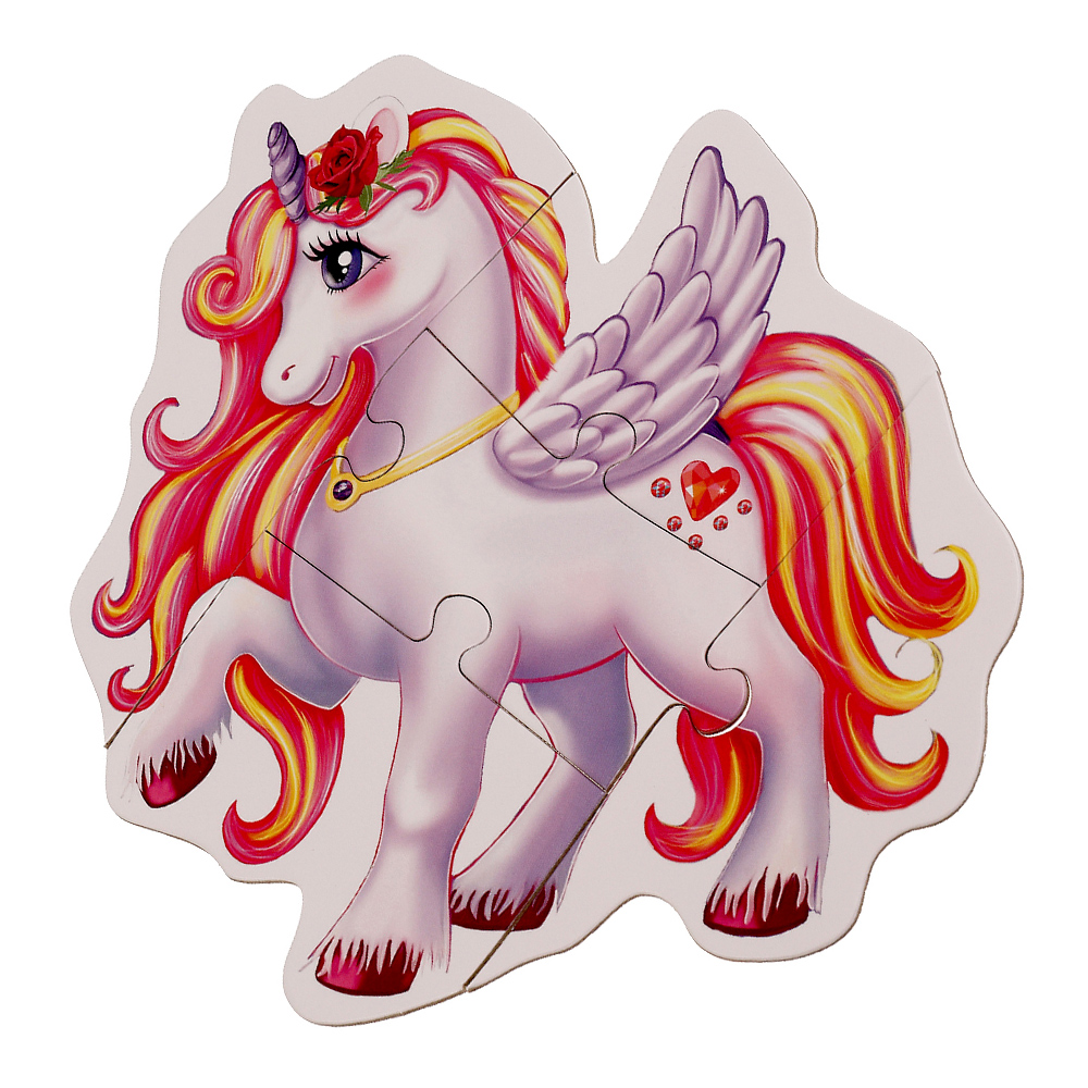 картинка Пазл 327336 Единороги, макси 150*180*40, 6 элементов 