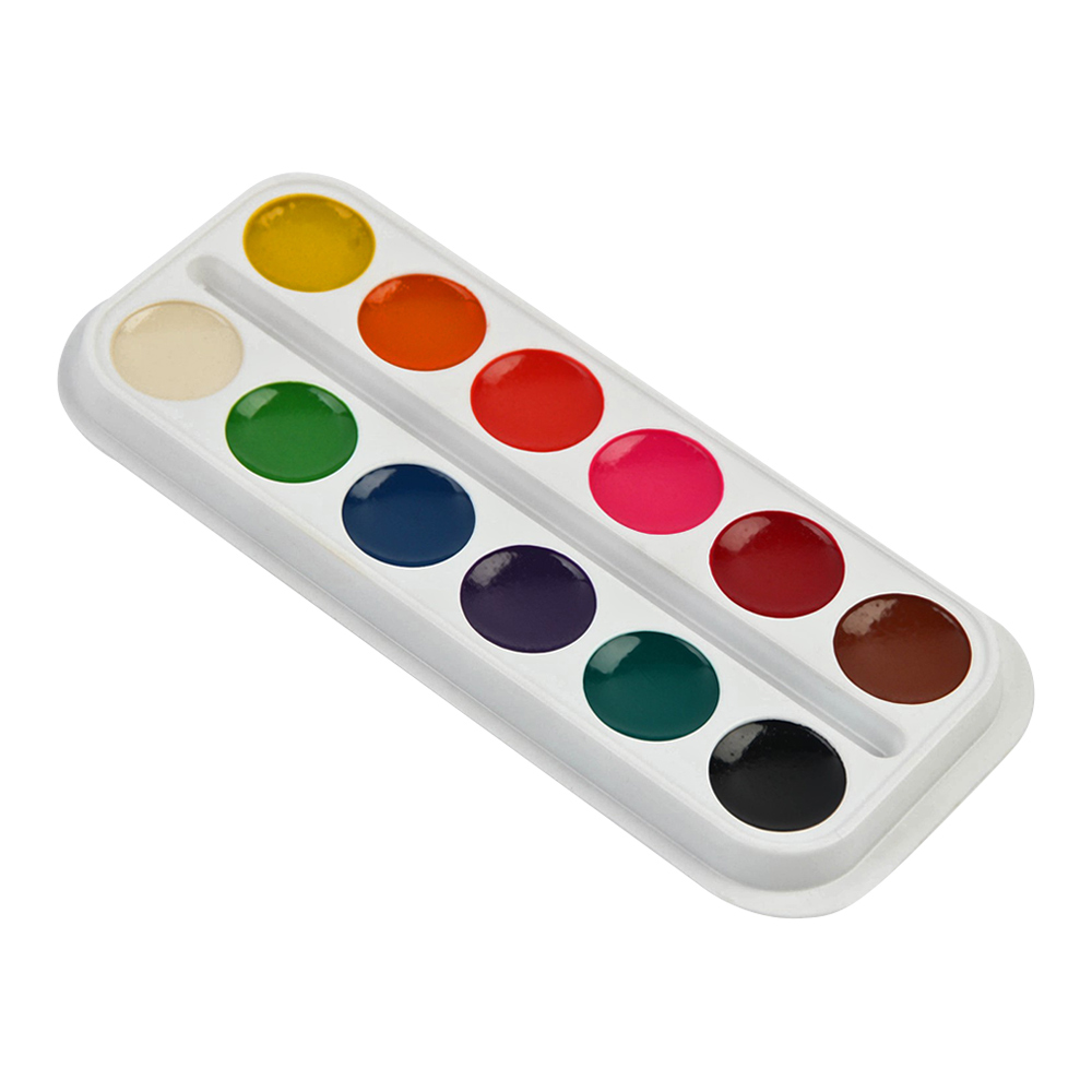 Краски Disney 9594123 Принцессы,акварельные,медовые,без кисти,в коробке, 12 цветов