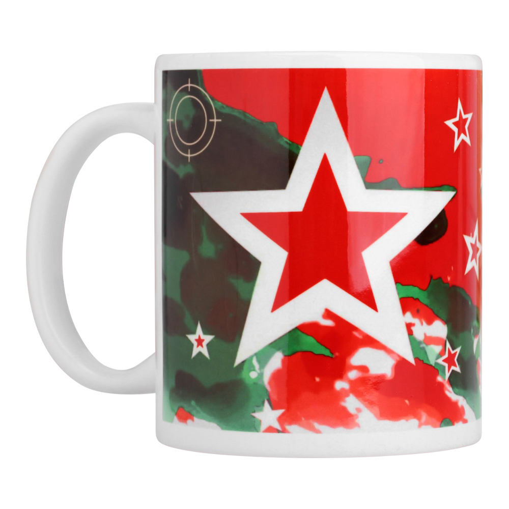 Кружка 794253 23 февраля Мишень справа, с нанесением, керамика, 320 мл