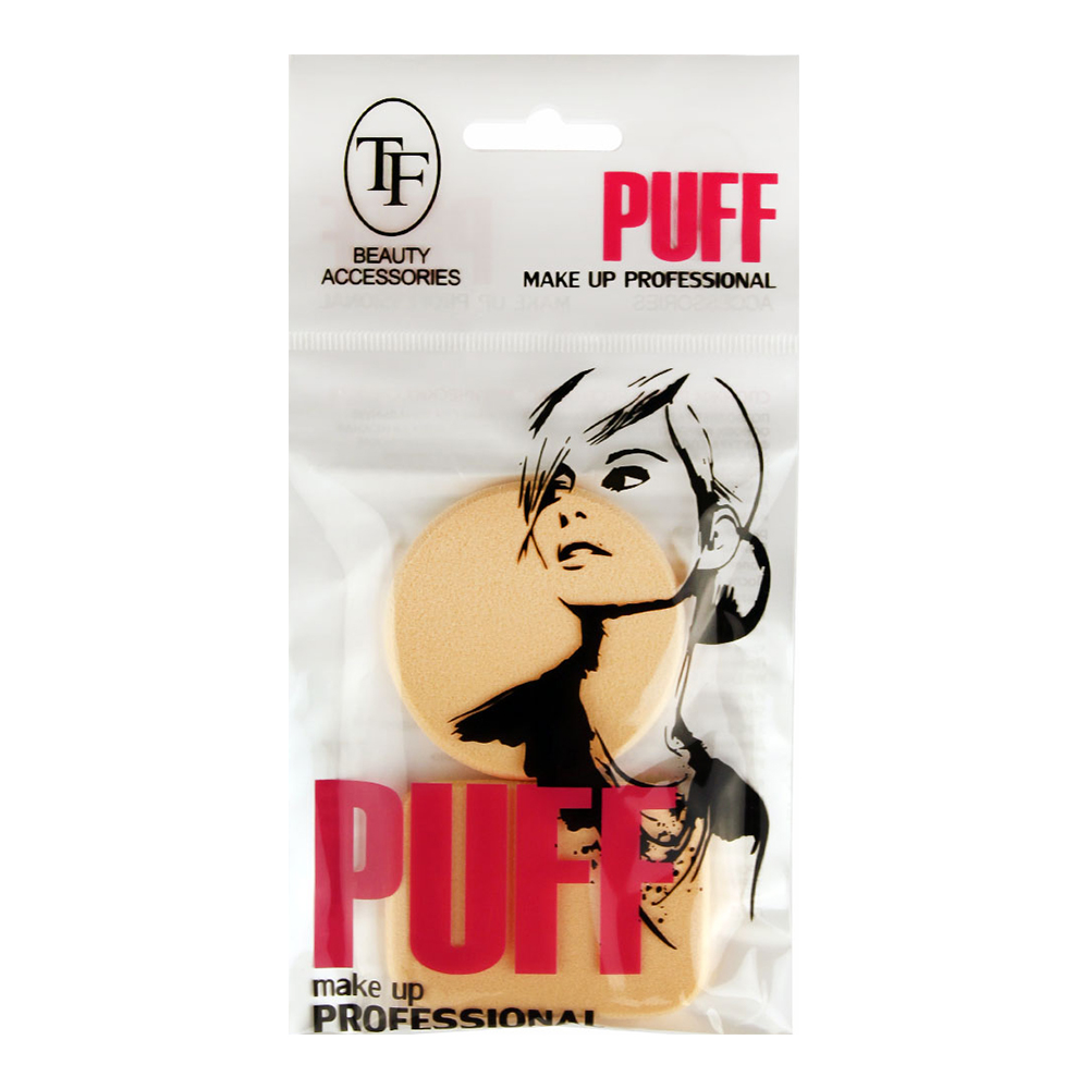 картинка Спонж для макияжа Triumf CTT03 для нанесения косметических средств, латекс, 2 шт 