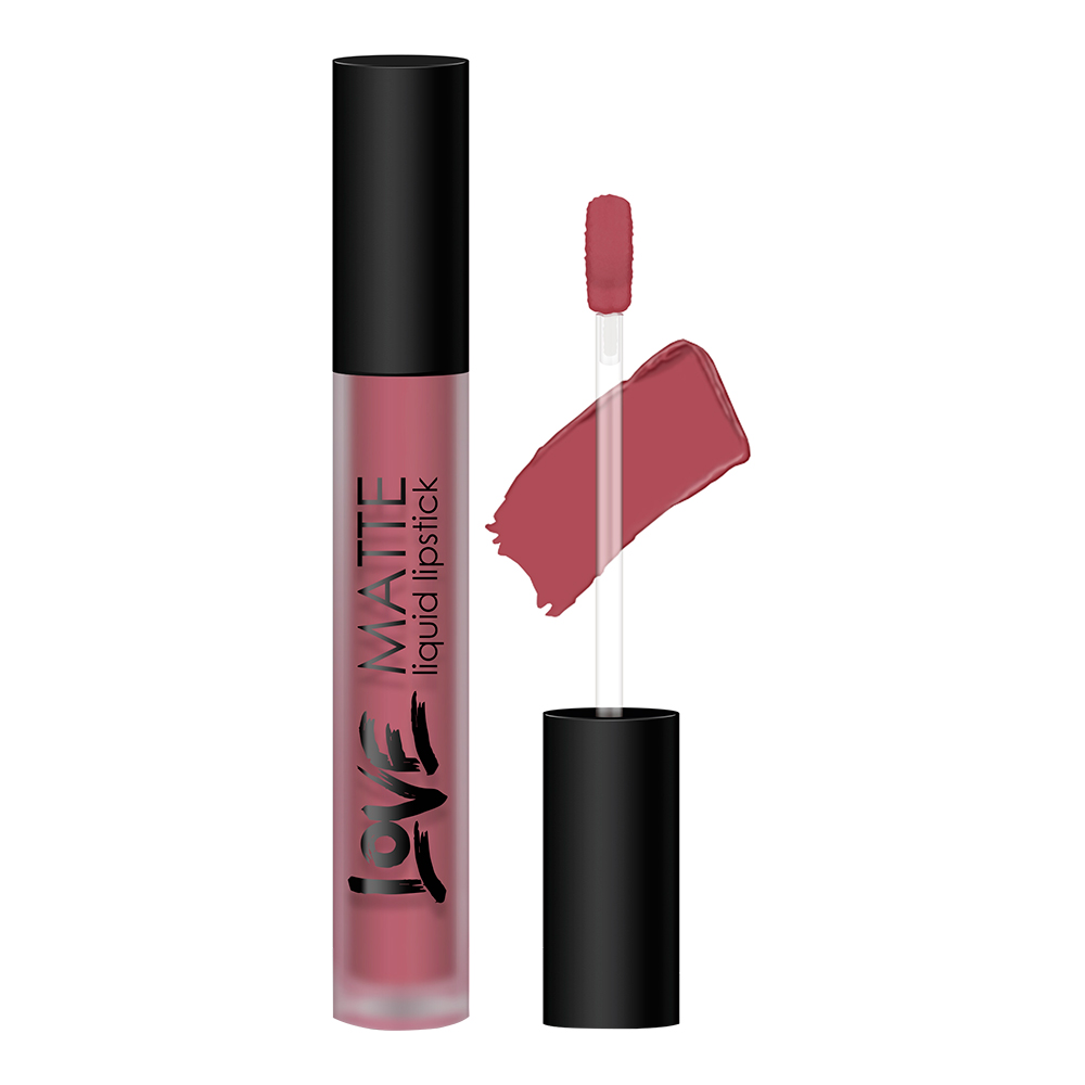 картинка Помада для губ Art-Visage Love Matte жидкая, ежевичные шерри, тон 57, 4 мл 