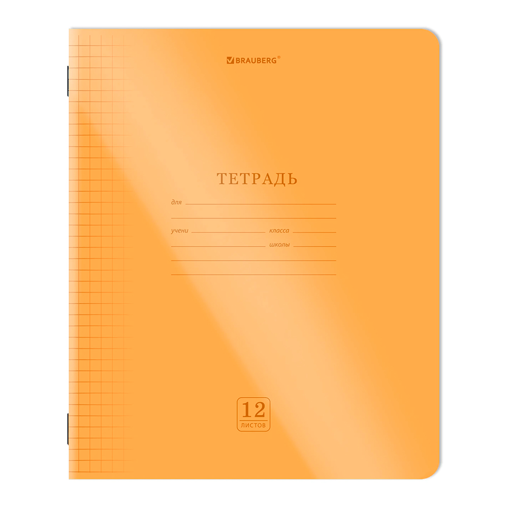 Ежедневник Brauberg 405025 12 листов, клетка, однотонная, Неон, 5 дизайнов, 1 шт