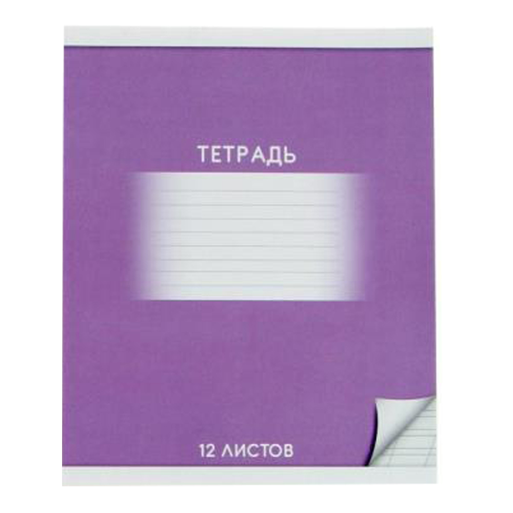 Тетрадь Calligrata 4981362 Школьная, в косую линейку, 12 листов