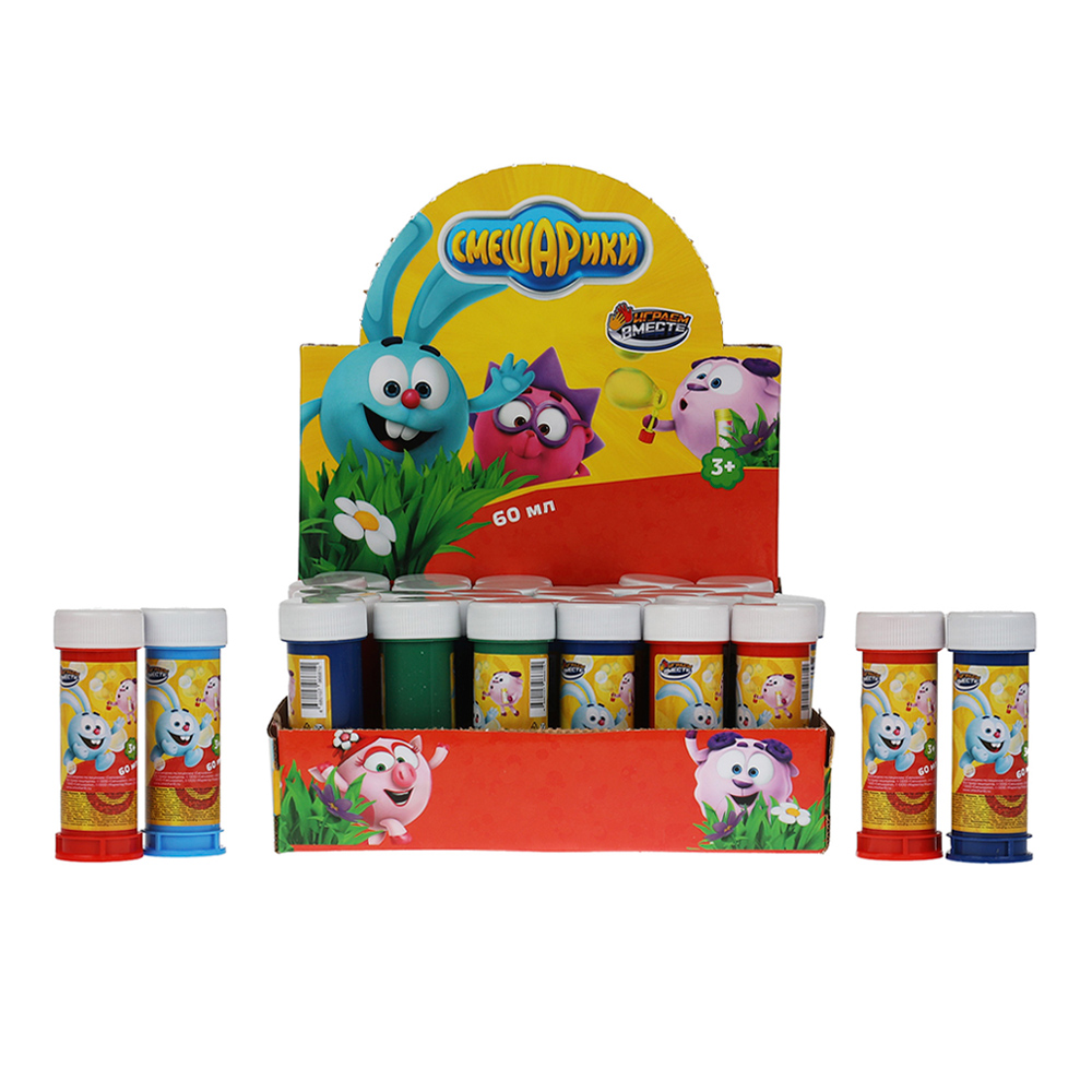 картинка Мыльные пузыри 01025-60ЭД Смешарики, в ассортименте 60 мл 
