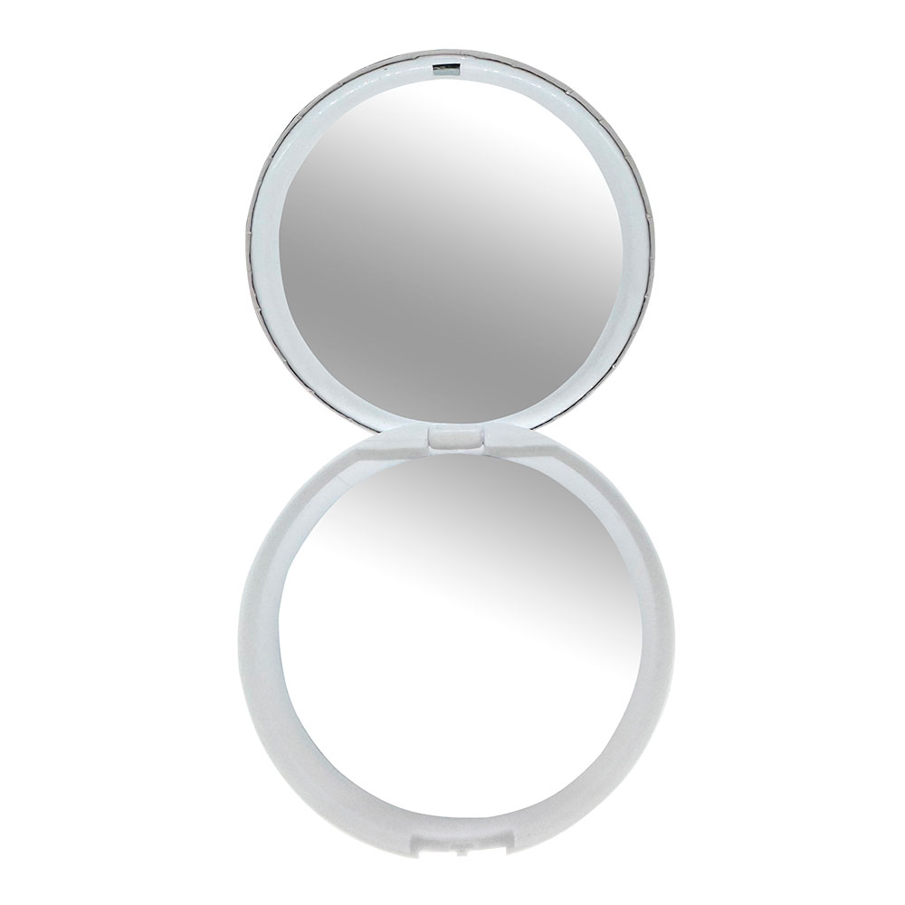 картинка Зеркало 7954 карманное, круглое, двойное с увеличением, Эйфелева башня, Париж, 7,5 см 