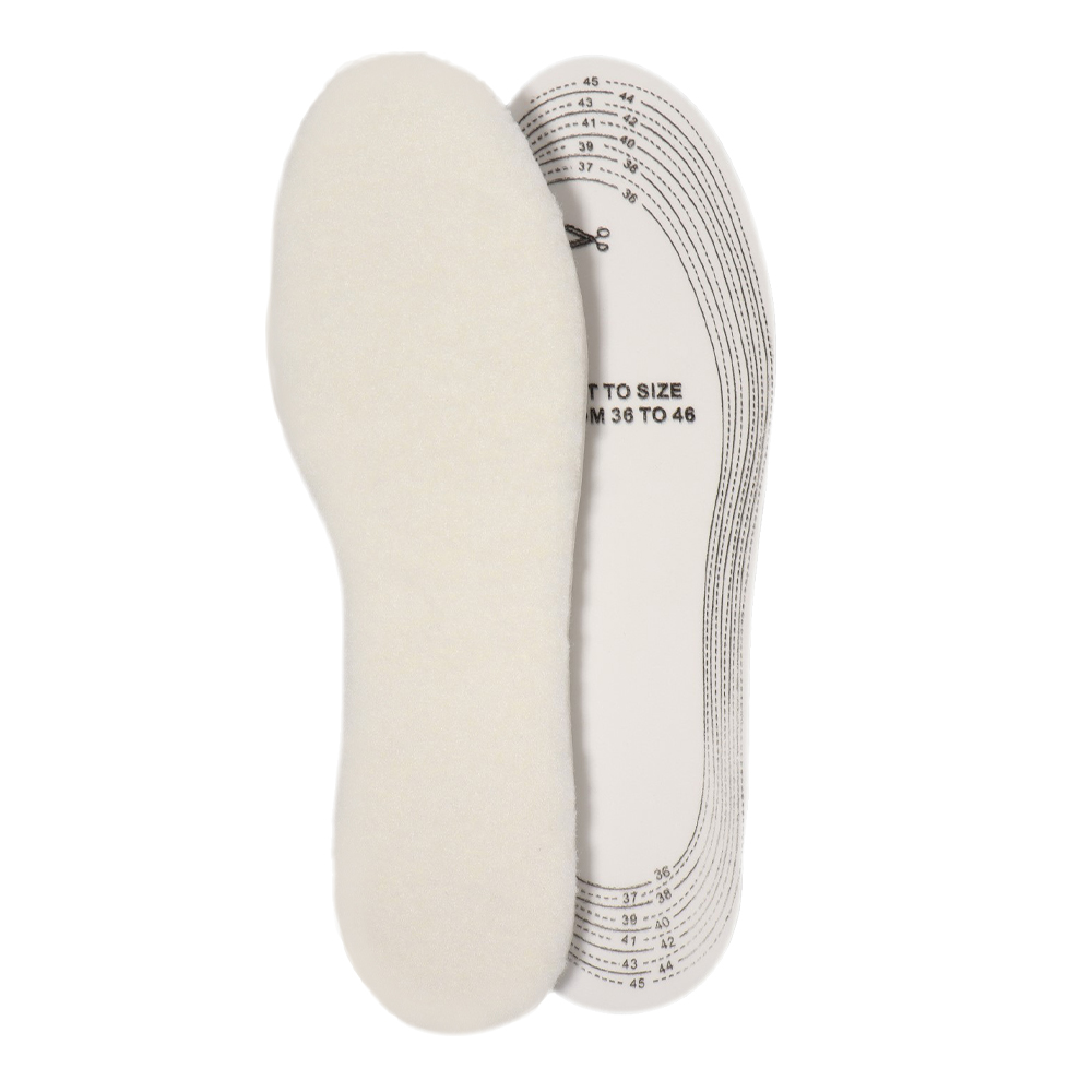 картинка Стельки для обуви 3549347 универсальные,утепленные,трехслойные, размер 36-46, белый 