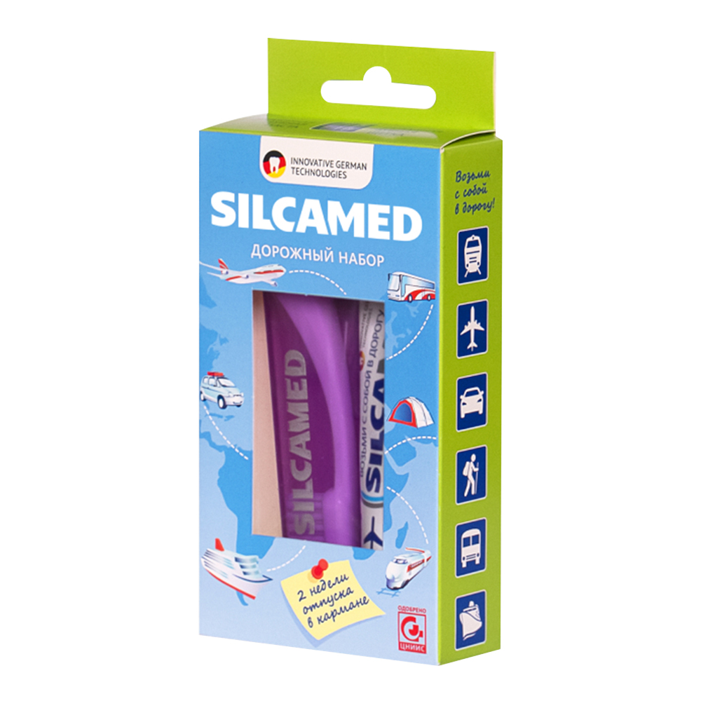 картинка Набор Silca Med Family Дорожный (зубная паста + зубная щетка) 