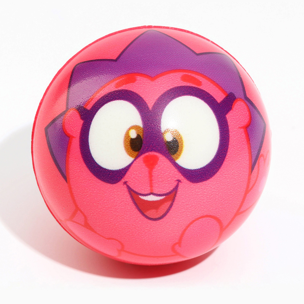 картинка Мяч 4700925 Смешарики Крош, Нюша, Ежик, мягкий, 63 мм, микс 