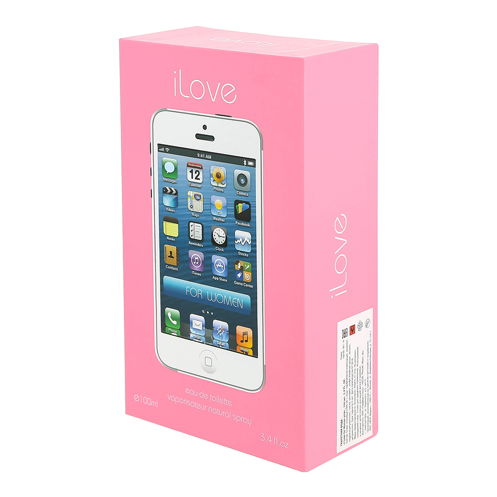 Туалетная вода Iphone I Love For Women Pink фруктовый аромат, женская, 100 мл