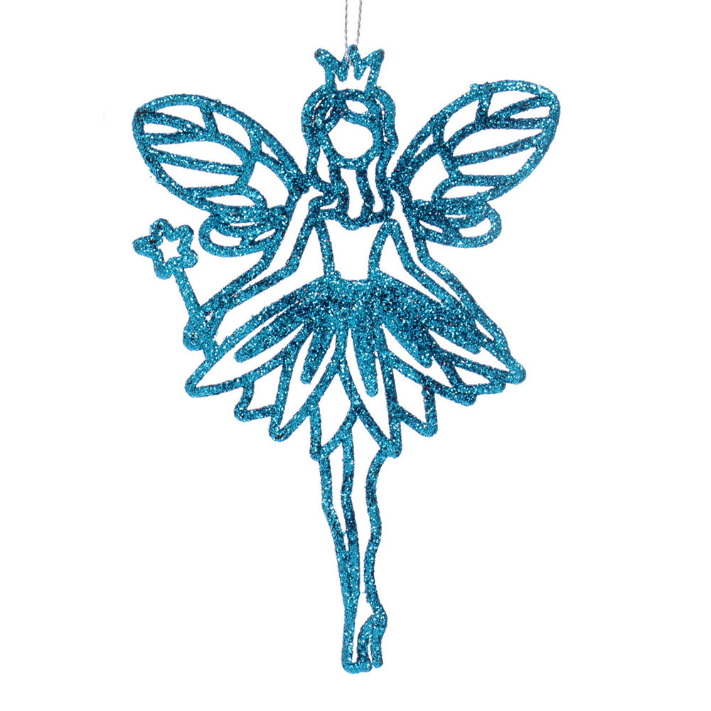 Новогоднее Украшение 916-0877 Снежная фея 14 см, голубой, 2 шт