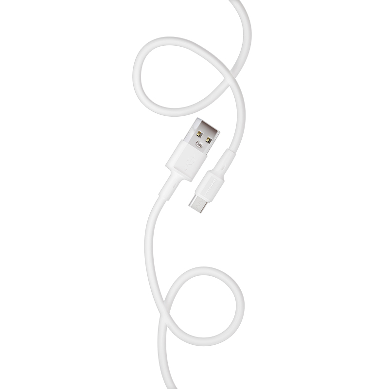 картинка Дата-кабель для зарядки MoreChoice K19m 1м USB для micro USB 2.0А, белый, 1 м 