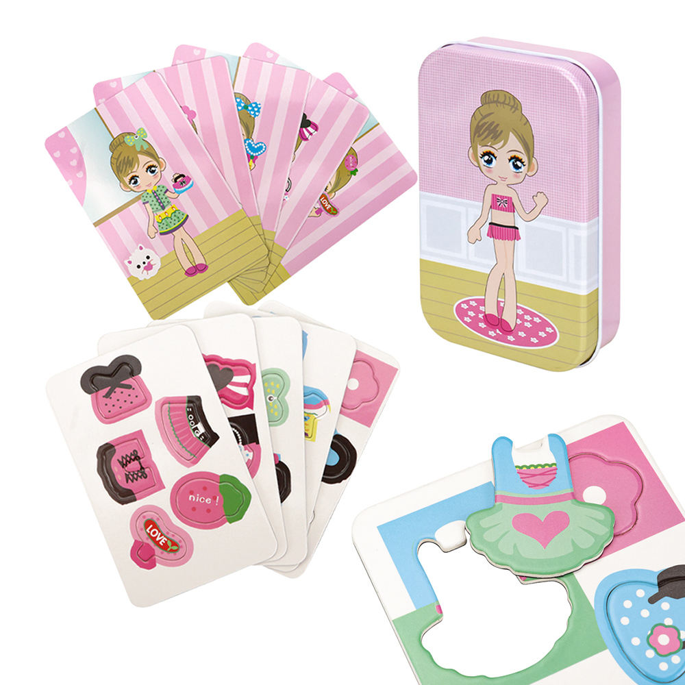 картинка Пазл Prime3D 22310 магнитный, Куколка 1 куколка + 5 карт 