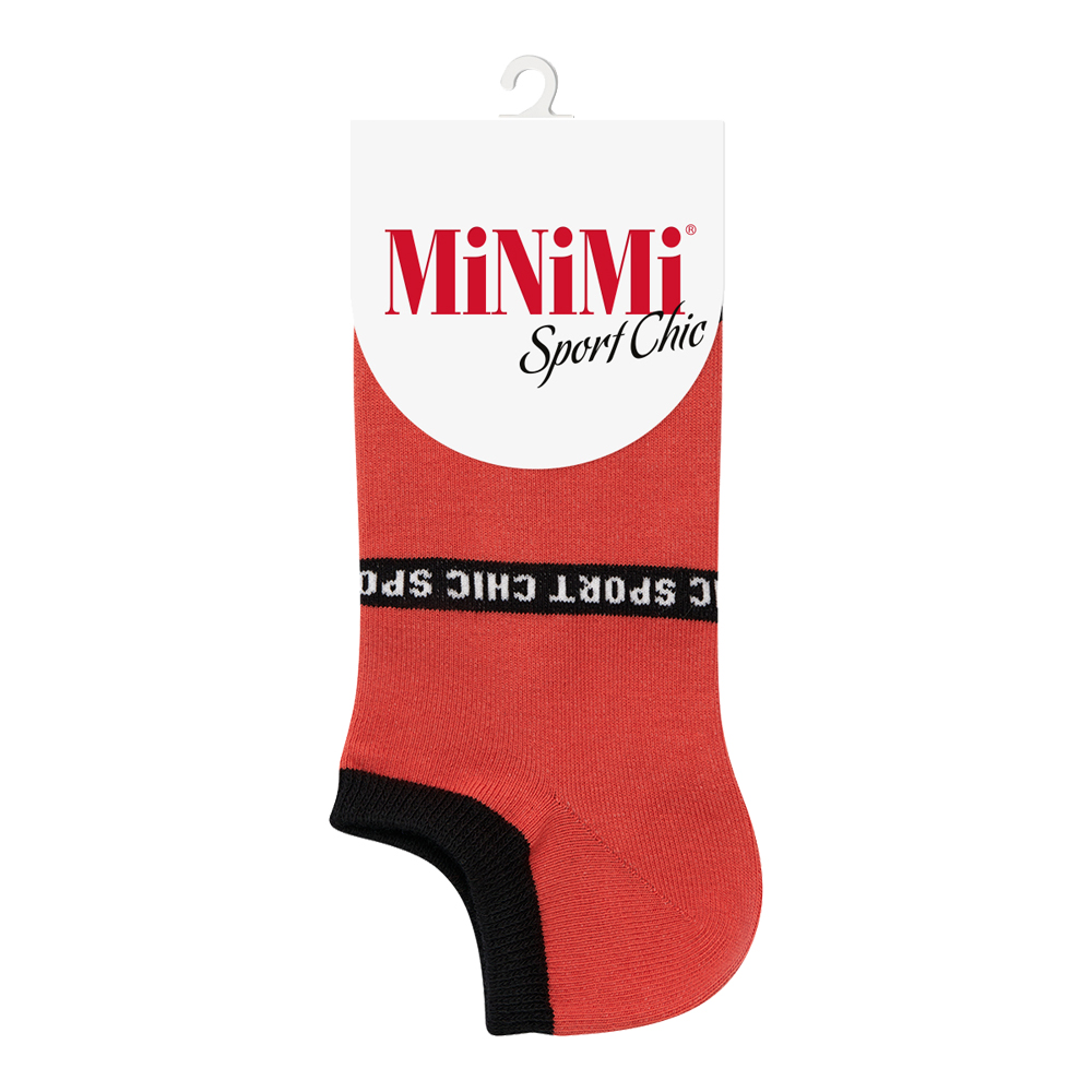 Носки женские Minimi MINI SPORT CHIC 4300 с полоской, размер 35-38, terracotta (терракотовый)