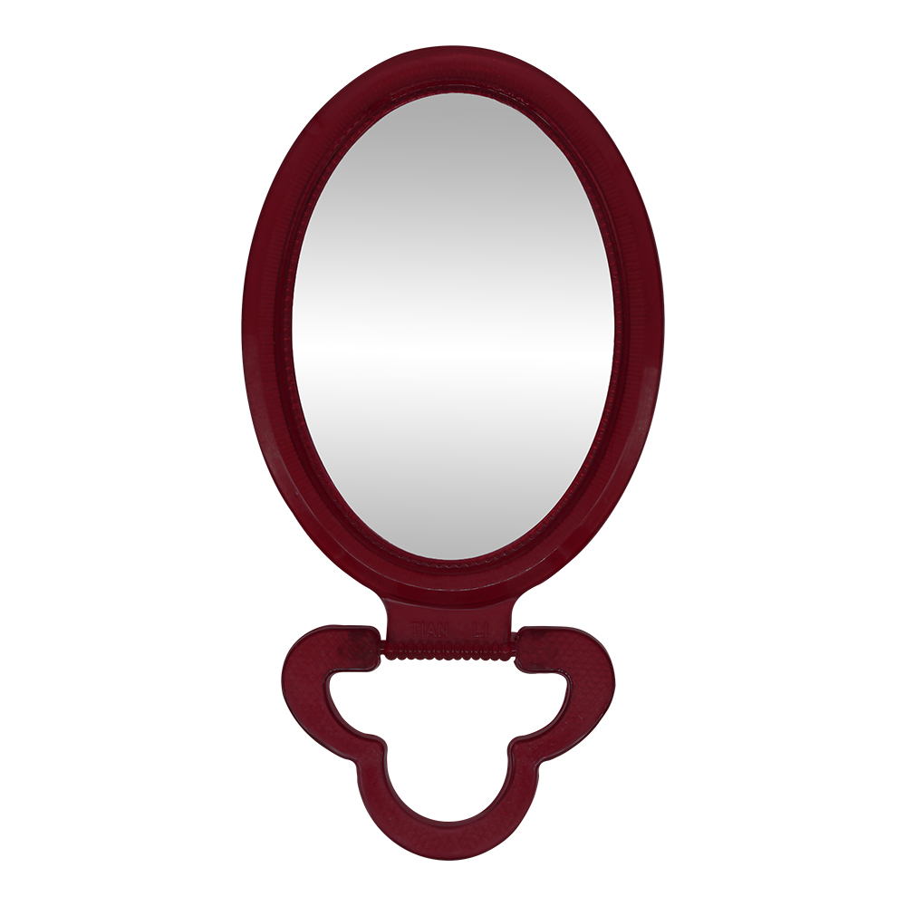 картинка Зеркало ZCDE-10 настольное овальное 16*11 см, коричневый 