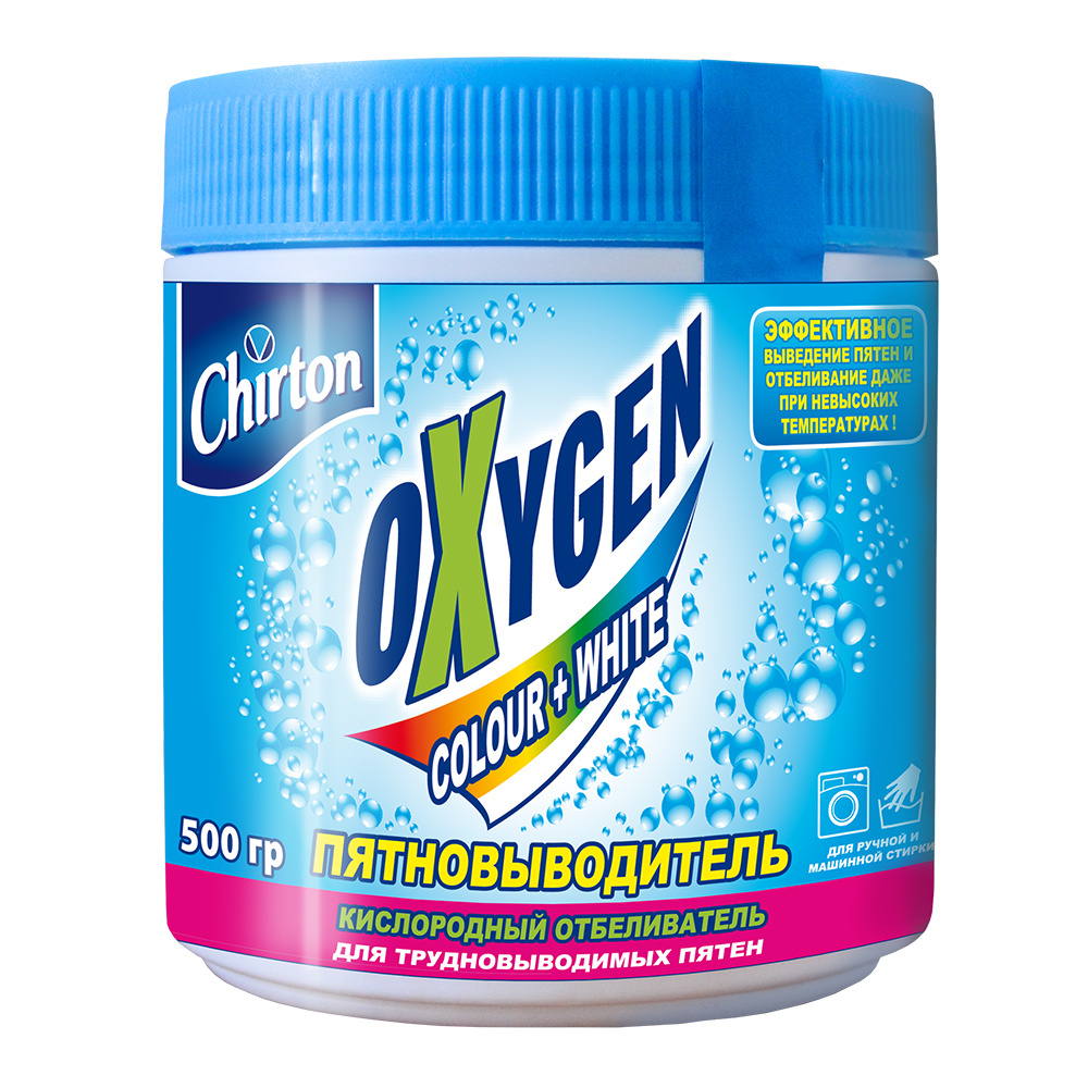 картинка Пятновыводитель Chirton Oxygen Кислородный отбеливатель, порошок, 500 г 