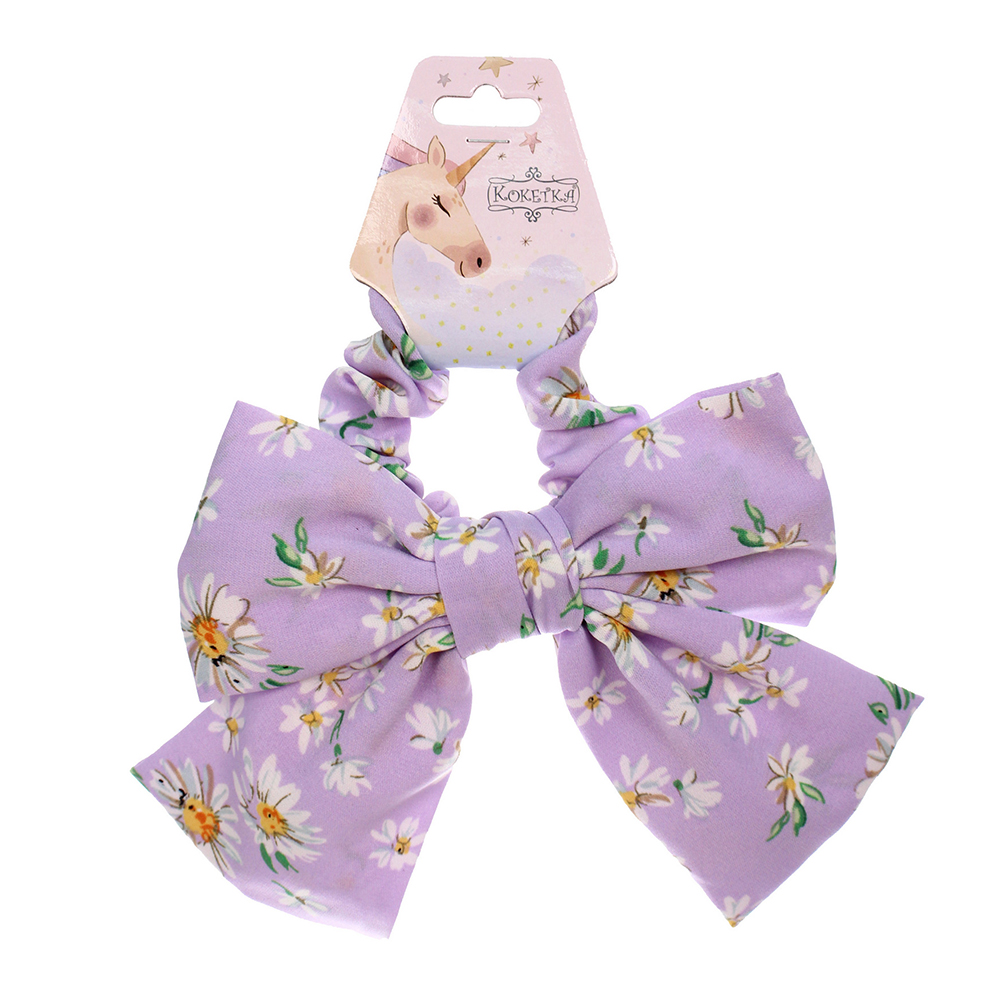 картинка Резинка для волос 687-382 Персея, ромашки d-8см, микс 