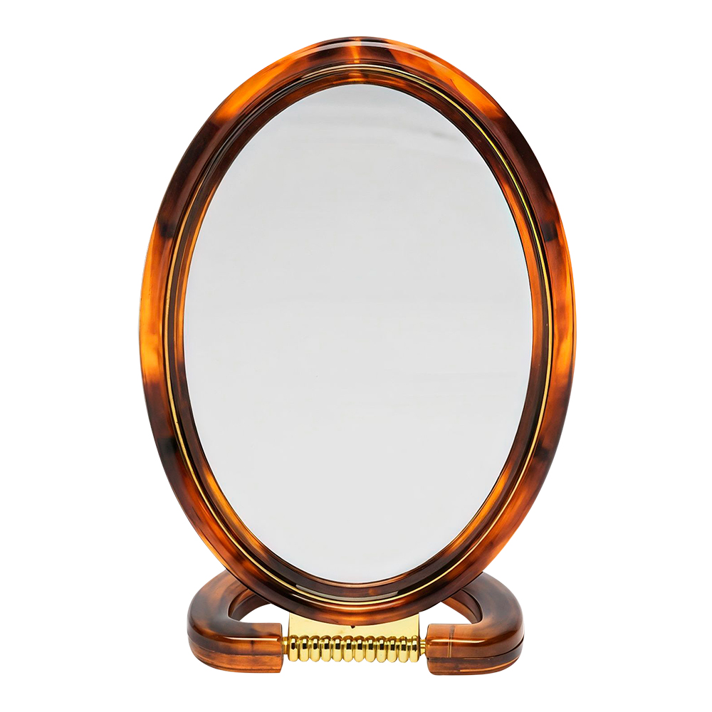 картинка Зеркало ZCDE-40 настольное овальное, 20,5 см, коричневый 