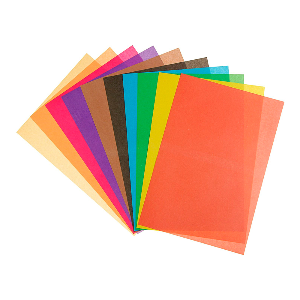 Бумага цветная Calligrata 2633933 Зверята в джунглях, 10 цветов А4, 10 листов