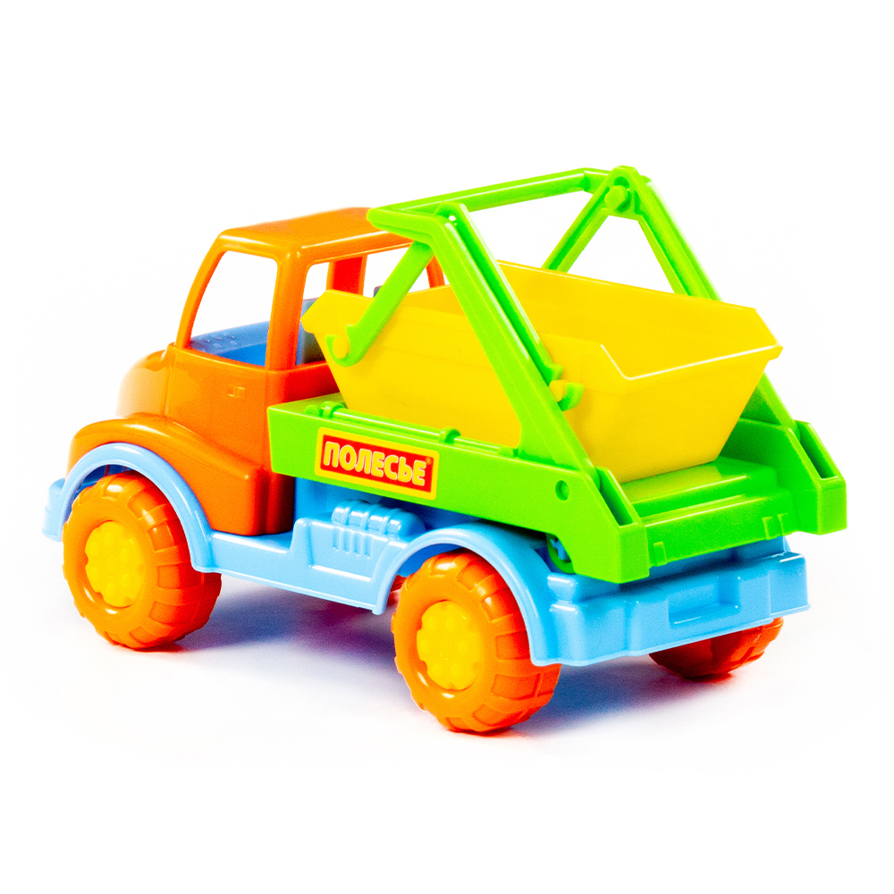 картинка Машина 52025 Полесье коммунальная спецмашина, Кнопик 3+, 17x8,3x10,3 см, пластмасса 
