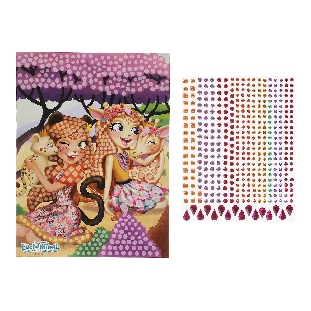 картинка Аппликация MultiArt Enchantimals 100CRYS-EN2 кристальная мозаика, 17*23 см 