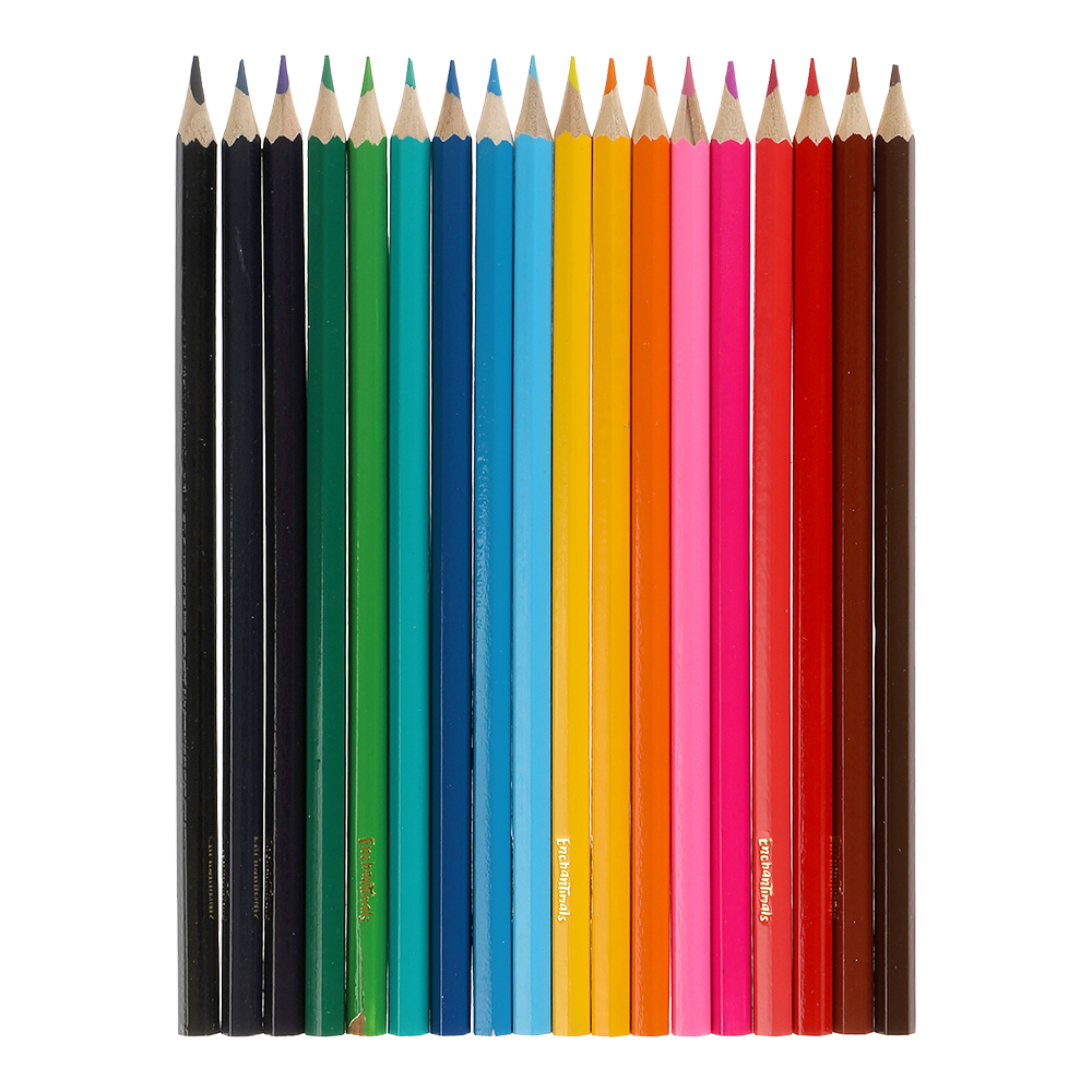 Карандаши цветные Умка CPH18-55403-ENCH 18 цветов, Энчентималс