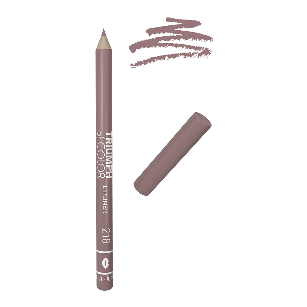 картинка Карандаш для губ Triumf Of Color lipliner, спокойный нюд, тон 218 
