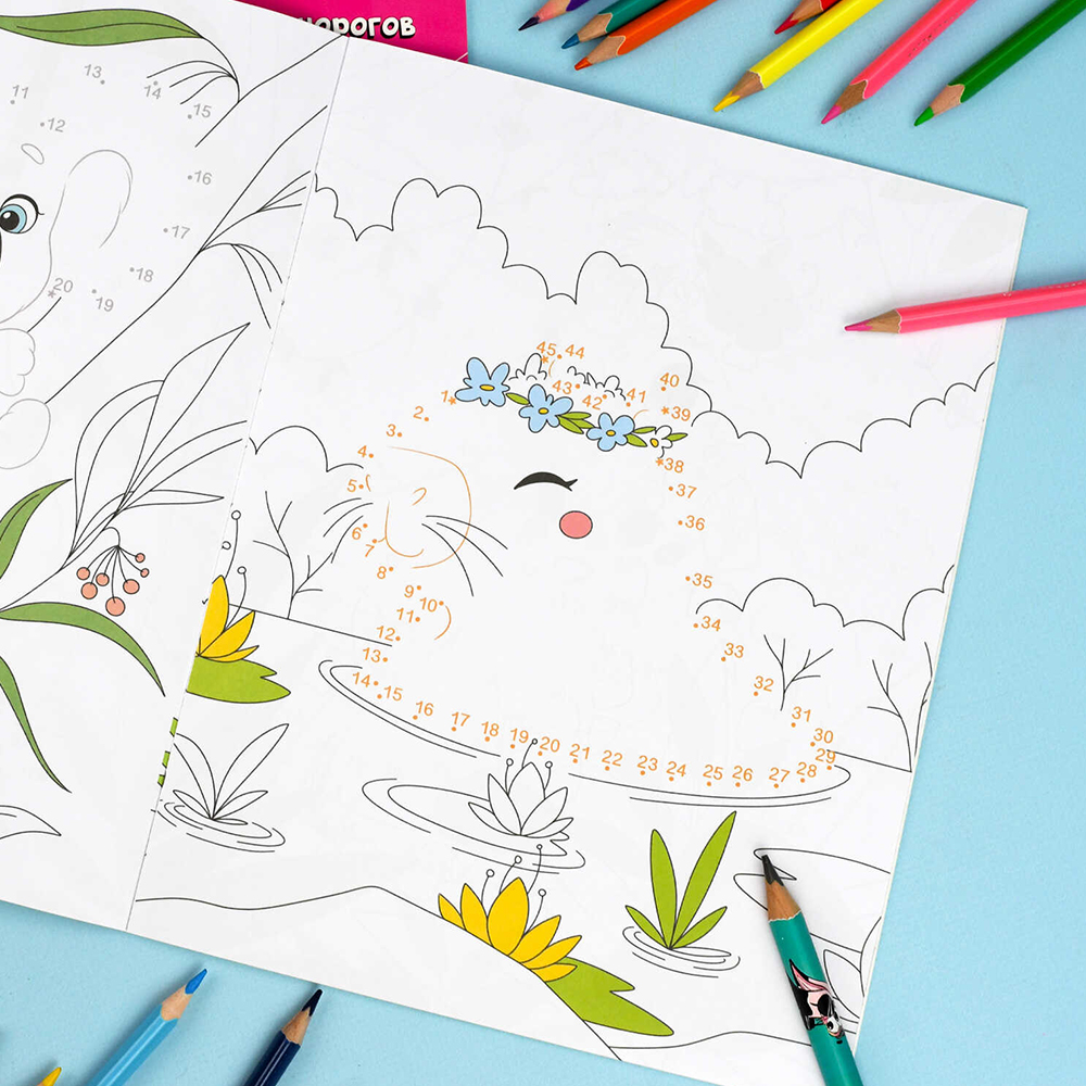 картинка Раскраска 71481 Забавные животные, 215*280 мм, 8 листов 