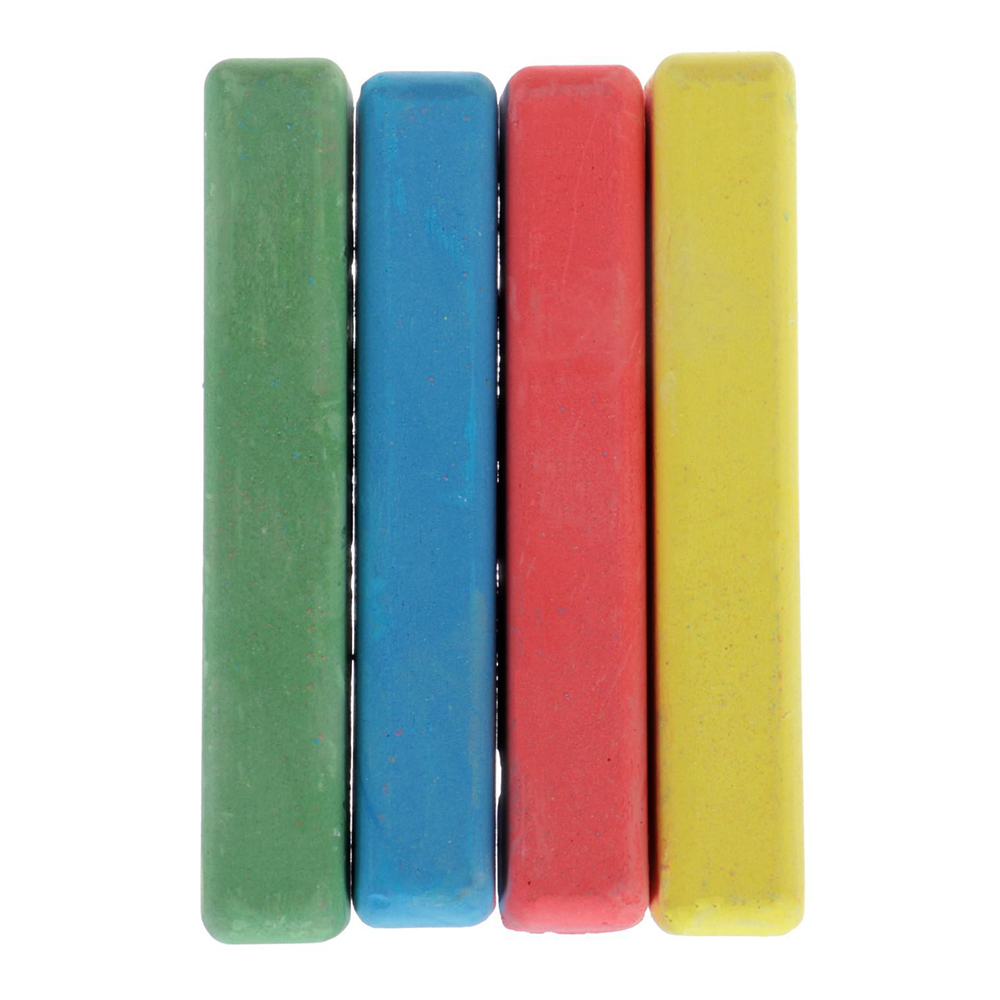 картинка Мелки для рисования АЛГЕМ 584096 квадратные, цветные 45 г, 4 цвета 