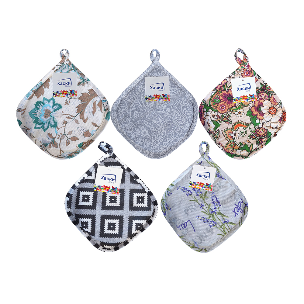 Прихватка 76603 квадратная 17*17 см, в ассортименте, 1 шт