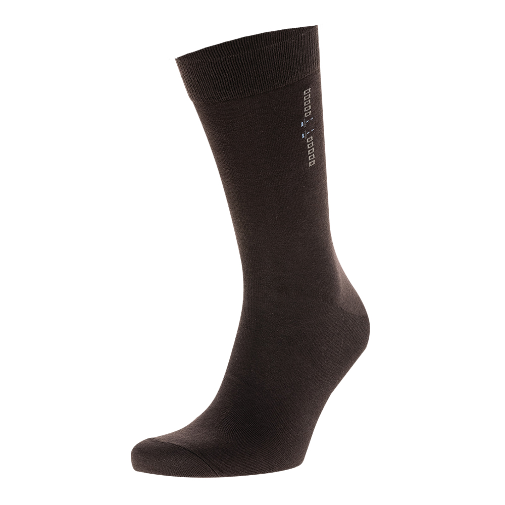 Носки мужские Oemen JC905 высокие,однотонные с минималистичным рисунком, размер 31, темно-серый