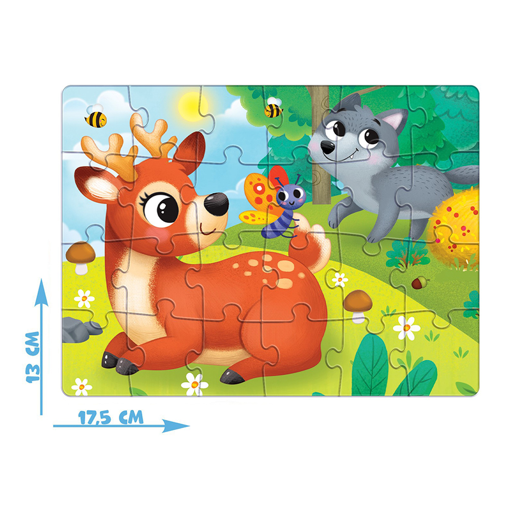 картинка Пазл Puzzle Time 7005853 Лесные жители, 24 элемента 