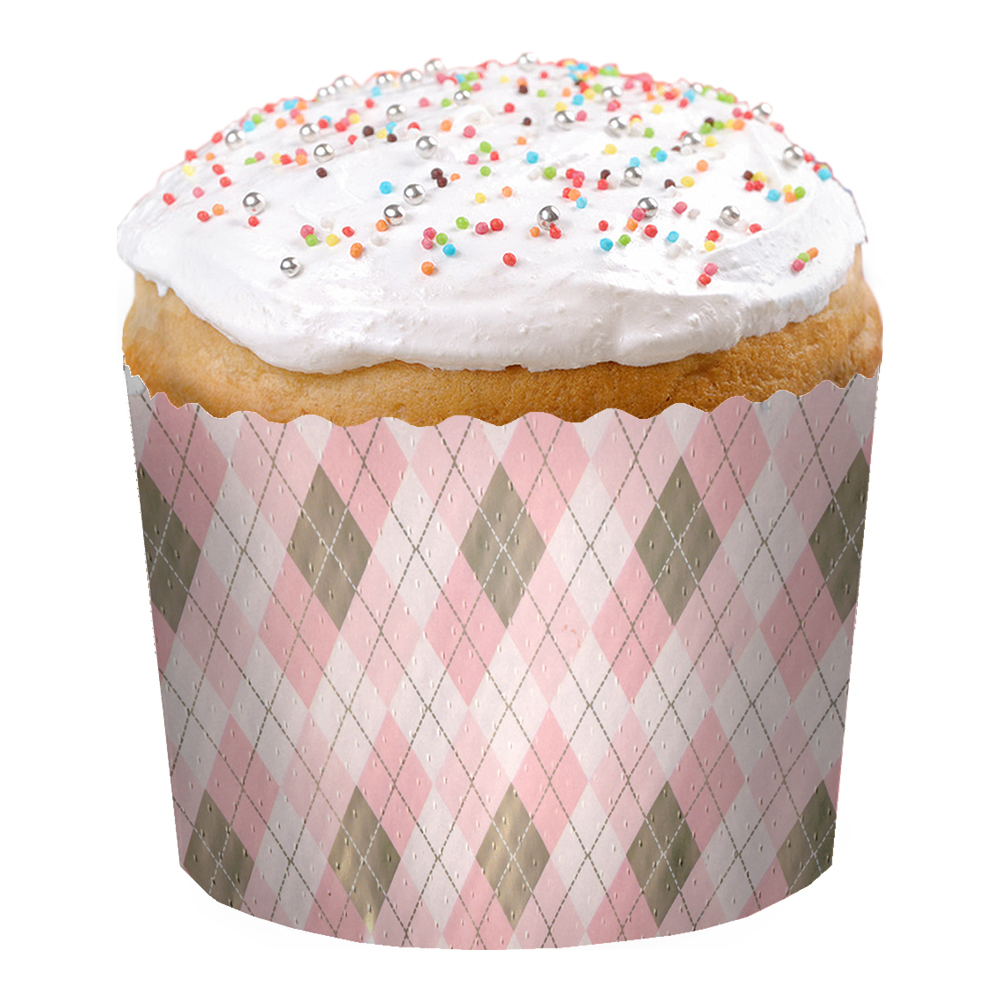 Форма для выпечки бумажная Ромбики 70*85 мм